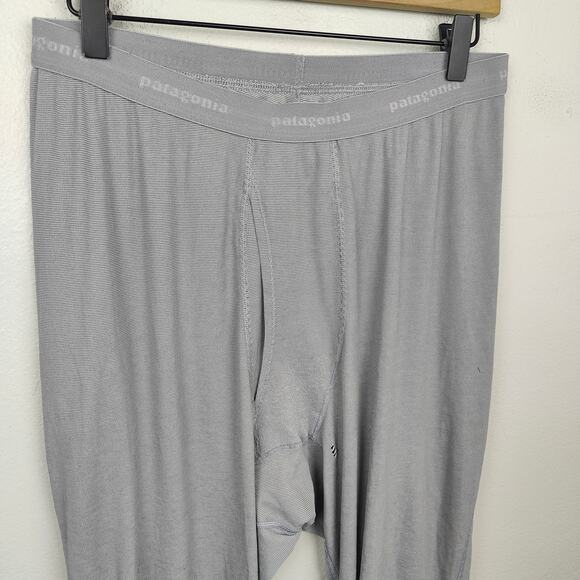 Patagonia‎ Base Layer Pants Mens XL Gray Capilene Black Performance Outdoors - Picture 2 of 10